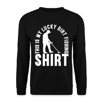 Metalldetektor Sondengänger Sondler - Unisex Pullover - Schwarz - Vorne - Alina (178cm) & Michal (187cm)