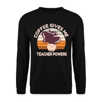 Primary School Teacher Kindergarten Educator - Unisex Sweatshirt - black - Front - Alina (178cm) & Michal (187cm)