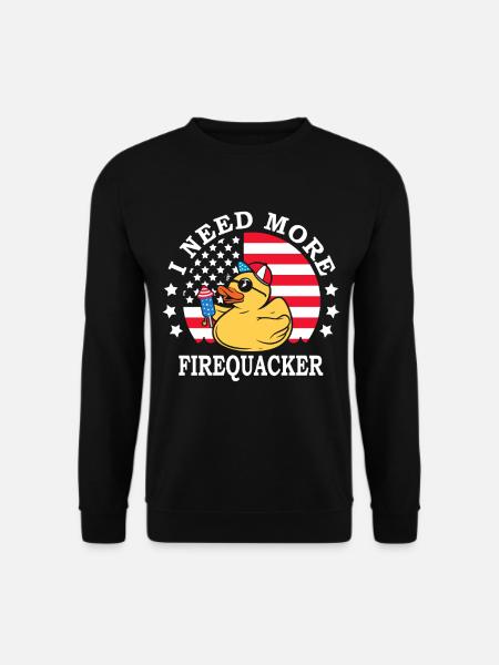 Ich Brauche Mehr Firequacker 4. Juli Firecracker - Unisex Pullover - Schwarz