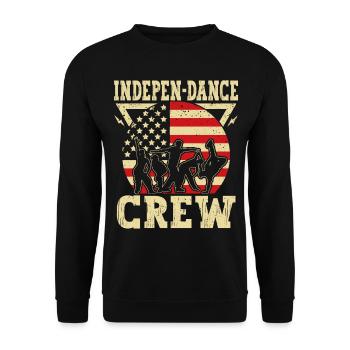 Indepen-dance Crew 4. Juli Independence Day Tänzer - Unisex Pullover - Schwarz - Vorne - Alina (178cm) & Michal (187cm)