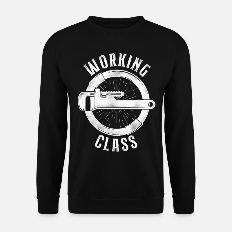 Plumbing Plumber Vintage Working - Unisex Pullover - Schwarz