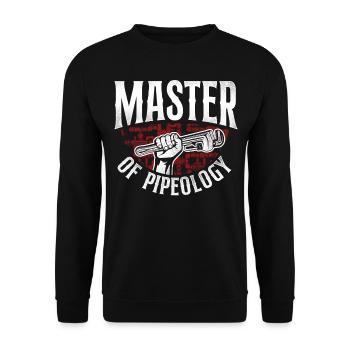 Plombier Plombier Plombier Vintage - Sweat-shirt Unisexe - noir - Devant - Alina (178cm) & Michal (187cm)