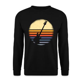 Musiciens de guitare basse - Sweat-shirt Unisexe - noir - Devant - Alina (178cm) & Michal (187cm)
