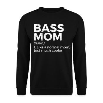 Musicien de guitare basse - Sweat-shirt Unisexe - noir - Devant - Alina (178cm) & Michal (187cm)