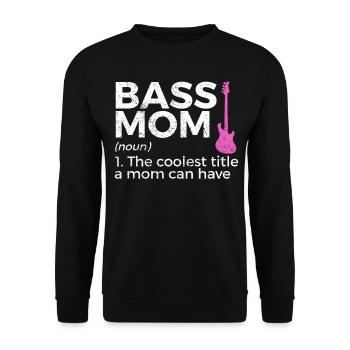 Musicien de guitare basse - Sweat-shirt Unisexe - noir - Devant - Alina (178cm) & Michal (187cm)