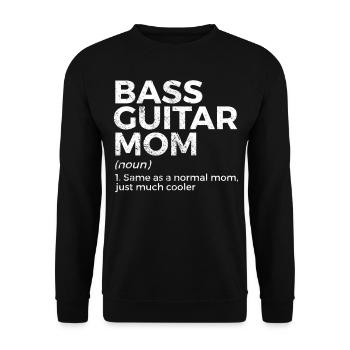 Musicien de guitare basse - Sweat-shirt Unisexe - noir - Devant - Alina (178cm) & Michal (187cm)