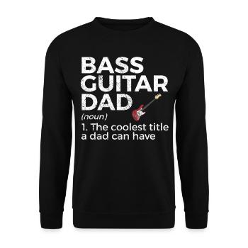 Musicien de guitare basse - Sweat-shirt Unisexe - noir - Devant - Alina (178cm) & Michal (187cm)