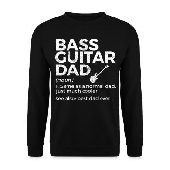 Musicien de guitare basse - Sweat-shirt Unisexe - noir - Devant - Alina (178cm) & Michal (187cm)