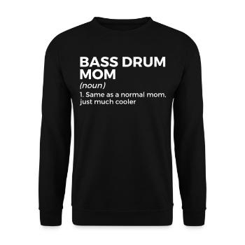 Musicien de grosse caisse - Sweat-shirt Unisexe - noir - Devant - Alina (178cm) & Michal (187cm)