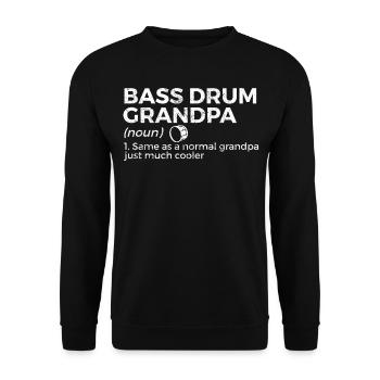 Musicien de grosse caisse - Sweat-shirt Unisexe - noir - Devant - Alina (178cm) & Michal (187cm)