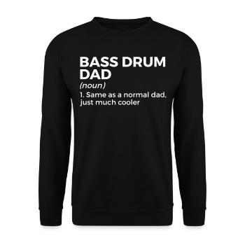 Musicien de grosse caisse - Sweat-shirt Unisexe - noir - Devant - Alina (178cm) & Michal (187cm)
