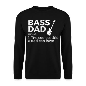 Musicien de guitare basse - Sweat-shirt Unisexe - noir - Devant - Alina (178cm) & Michal (187cm)