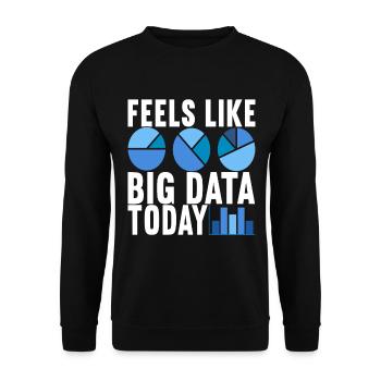Analyste de données Data Scientist - Sweat-shirt Unisexe - noir - Devant - Alina (178cm) & Michal (187cm)