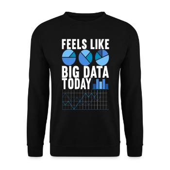 Analyste de données Data Scientist - Sweat-shirt Unisexe - noir - Devant - Alina (178cm) & Michal (187cm)