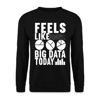 Analyste de données Data Scientist - Sweat-shirt Unisexe - noir - Devant - Alina (178cm) & Michal (187cm)