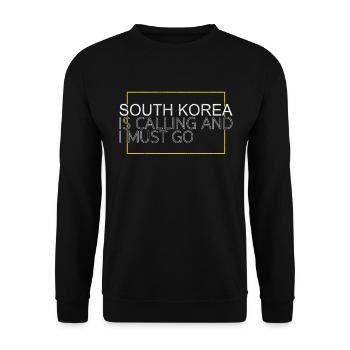 Corée du Sud - Sweat-shirt Unisexe - noir - Devant - Alina (178cm) & Michal (187cm)