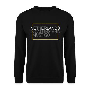 Dicton néerlandais - Sweat-shirt Unisexe - noir - Devant - Alina (178cm) & Michal (187cm)