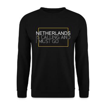Dicton néerlandais - Sweat-shirt Unisexe - noir - Devant - Alina (178cm) & Michal (187cm)