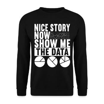 Analyste de données Data Scientist - Sweat-shirt Unisexe - noir - Devant - Alina (178cm) & Michal (187cm)