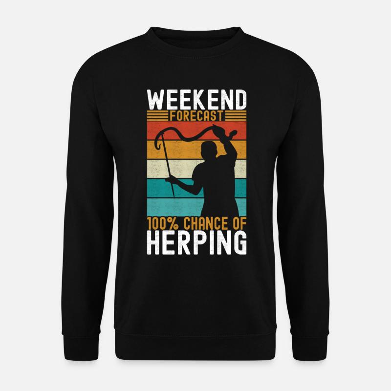 Herpetology snake catcher - Unisex Sweatshirt - black