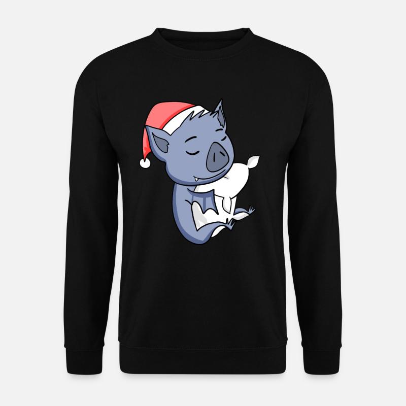 Fledermaus Weihnachten - Unisex Pullover - Schwarz