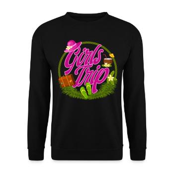 Girls Trip Beste Freundinnen Freundin - Unisex Pullover - Schwarz - Vorne - Alina (178cm) & Michal (187cm)