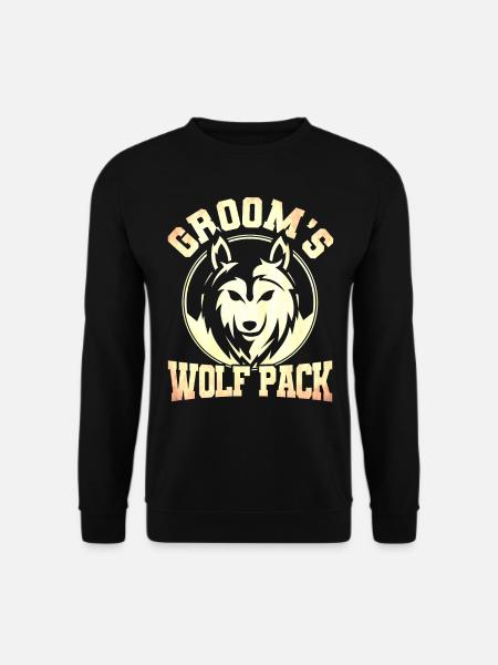 Grooms Wolf Pack - Unisex Sweatshirt - black