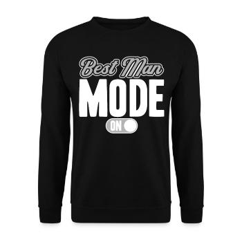 Meilleur homme Fashion On - Sweat-shirt Unisexe - noir - Devant - Alina (178cm) & Michal (187cm)