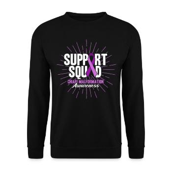 Équipe de soutien féminin - Sweat-shirt Unisexe - noir - Devant - Alina (178cm) & Michal (187cm)