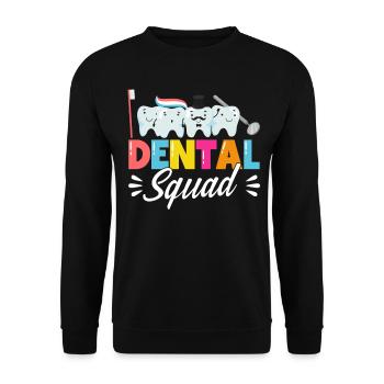 Dental Squad - Unisex Pullover - Schwarz - Vorne - Alina (178cm) & Michal (187cm)