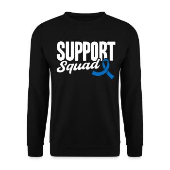 Support Squad - Unisex Pullover - Schwarz - Vorne - Alina (178cm) & Michal (187cm)