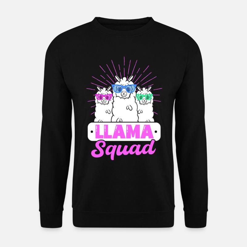 Llama Squad - Unisex Sweatshirt - black