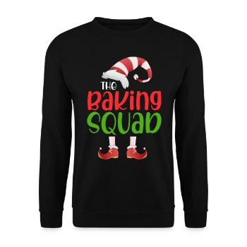 The Baking Squad - Unisex Sweatshirt - black - Front - Alina (178cm) & Michal (187cm)