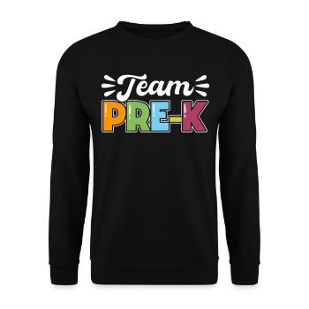 Équipe Pre K - Sweat-shirt Unisexe - noir - Devant - Alina (178cm) & Michal (187cm)