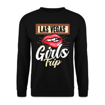 Las Vegas Girls Trip - Unisex Pullover - Schwarz - Vorne - Alina (178cm) & Michal (187cm)
