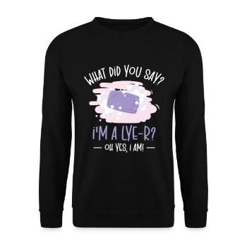 Soap Dealer Homemade Soap Soaper Soap Hobbyist - Unisex Sweatshirt - black - Front - Alina (178cm) & Michal (187cm)