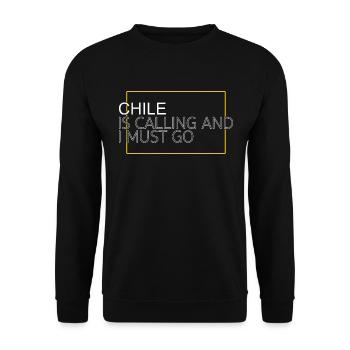 Chile Spruch - Unisex Pullover - Schwarz - Vorne - Alina (178cm) & Michal (187cm)