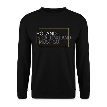 Polen Spruch - Unisex Pullover - Schwarz - Vorne - Alina (178cm) & Michal (187cm)