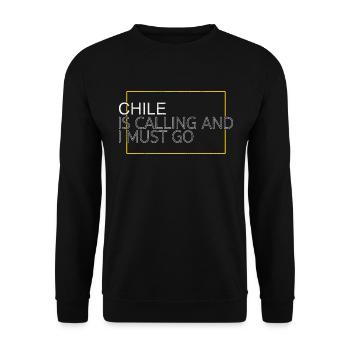 Chile Spruch - Unisex Pullover - Schwarz - Vorne - Alina (178cm) & Michal (187cm)
