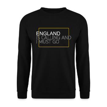 England Saying - Unisex Sweatshirt - black - Front - Alina (178cm) & Michal (187cm)