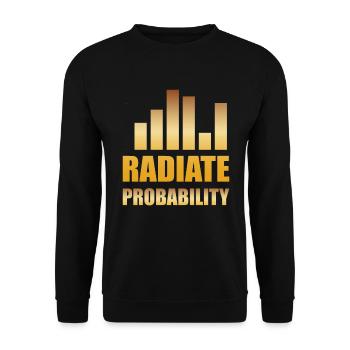 Radiate Probability Data Analysis - Unisex Sweatshirt - black - Front - Alina (178cm) & Michal (187cm)