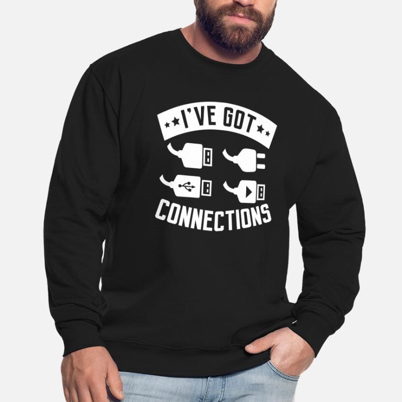 Ich Habe Connections Computer Programmer Tech Savy Unisex Pullover