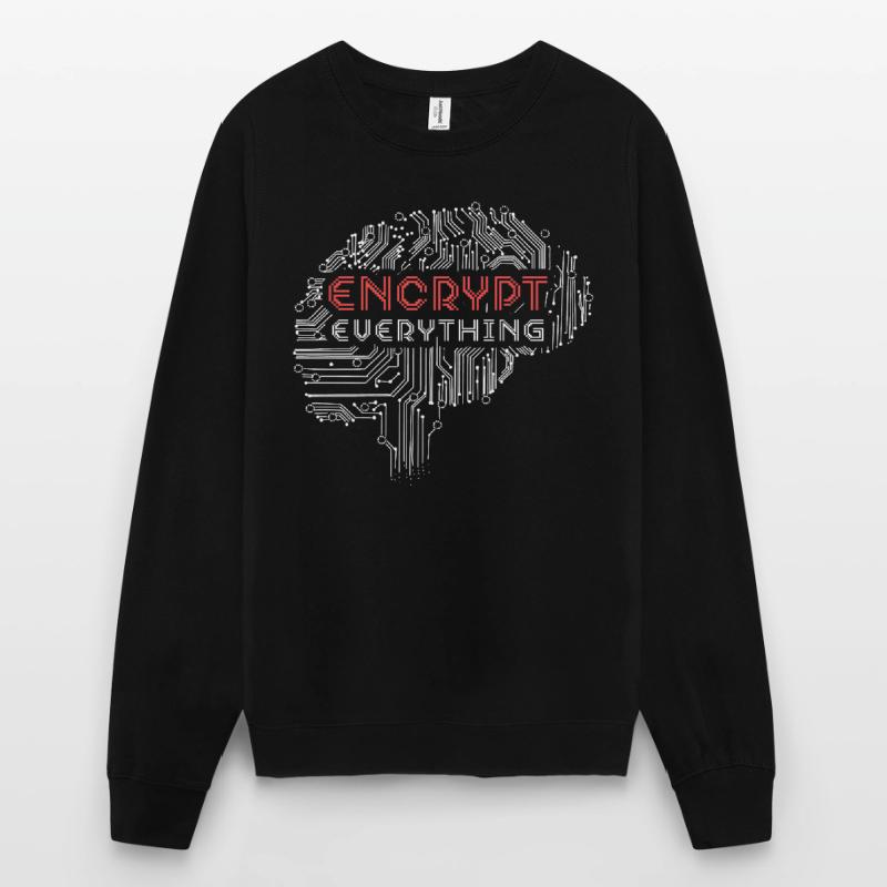 Crypter toutes les technologies de programmeur informatique Sweat-shirt Unisexe