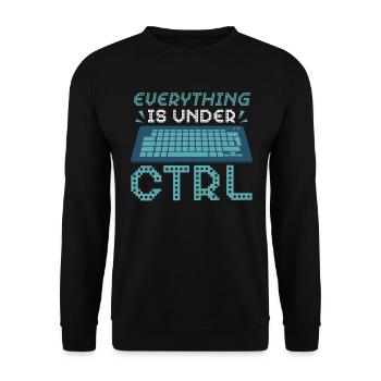 Alles Ist Unter Strg Computerprogrammierer - Unisex Pullover - Schwarz - Vorne - Alina (178cm) & Michal (187cm)