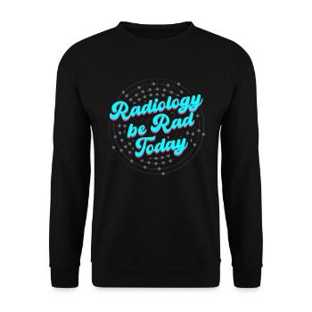 Radiology Today Radiology Technologist - Unisex Sweatshirt - black - Front - Alina (178cm) & Michal (187cm)