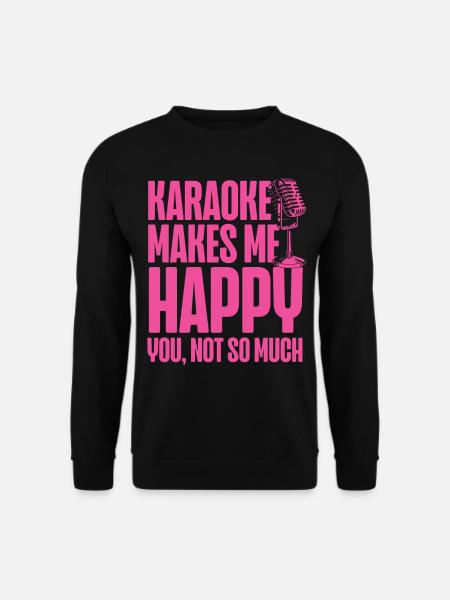 Karaoke Singer 80s Retro Karaoke - Unisex Sweatshirt - black