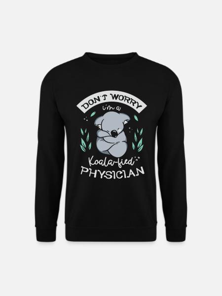 Keine Sorge, Ich Bin Ein Koala-fied Arzt - Unisex Pullover - Schwarz