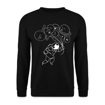 Solar System Planets - Aerospace Astronaut - Unisex Pullover - Schwarz - Vorne - Alina (178cm) & Michal (187cm)
