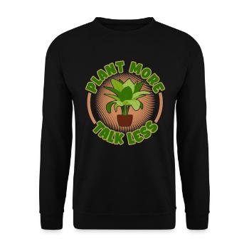 Funny Plants Garden Gardening Florist - Unisex Sweatshirt - black - Front - Alina (178cm) & Michal (187cm)