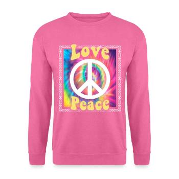 T-shirt hippie Mouvement pour la paix Woodstock Boho Groove - Sweat-shirt Unisexe - rose - Devant